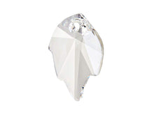 Load image into Gallery viewer, Swarovski Crystal, #6735 Leaf Pendant 32mm, Crystal, Wholesale - BeadPrism