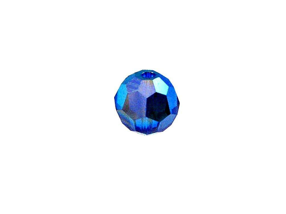 Swarovski 5000 Round Crystal Faceted Beads Capri Blue AB | 5mm | Small & Wholesale Packs - BeadPrism