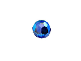 Swarovski 5000 Round Crystal Faceted Beads Capri Blue AB | 5mm | Small & Wholesale Packs - BeadPrism