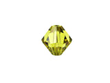 Swarovski Crystal, #5328 Bicone Beads 8mm, LIME, Wholesale Packs