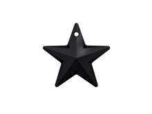 Load image into Gallery viewer, Swarovski Crystal, #6714 Star Pendant 28mm, JET, Wholesale - BeadPrism