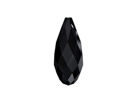 Swarovski Crystal, #6010 Briolettes Beads 13mm, JET, Wholesale Packs - BeadPrism