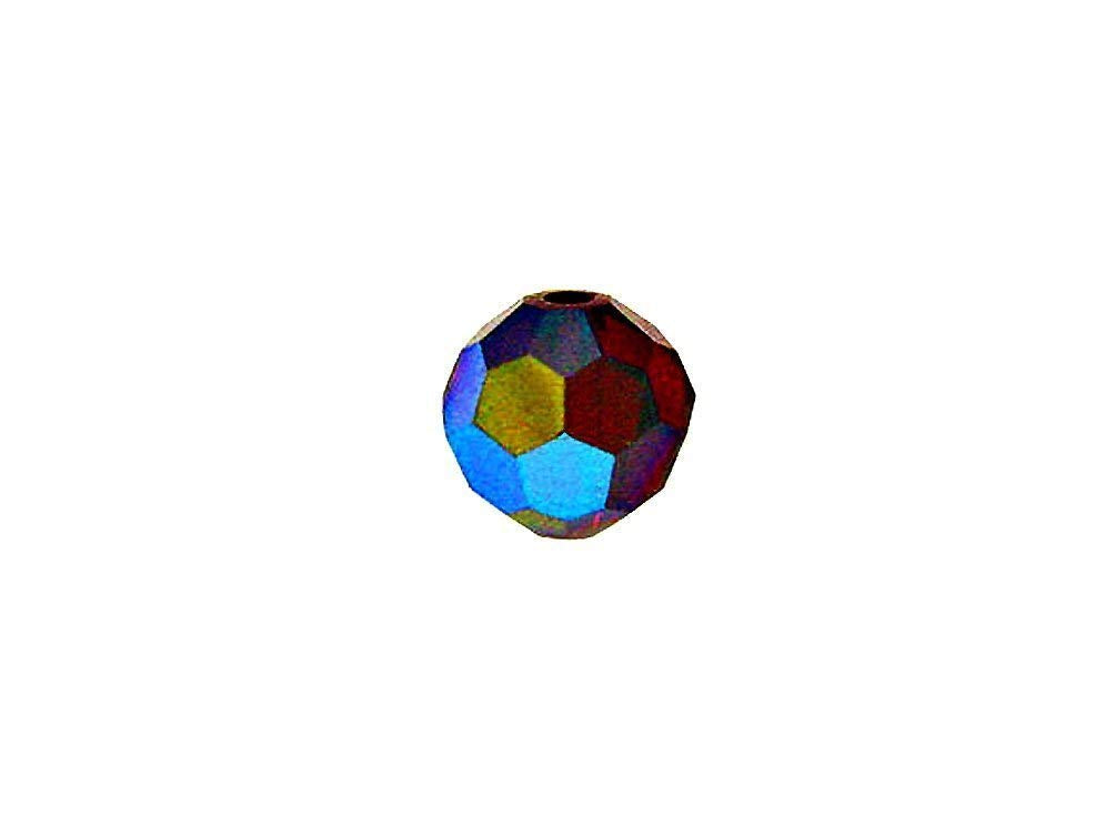 Swarovski 5000 Round Crystal Faceted Beads SIAM AB | 5mm | Small & Wholesale Packs - BeadPrism