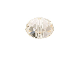 Swarovski 5040 Rondelle Crystal Faceted Beads Light Silk | 8mm | Small & Wholesale Packs - BeadPrism