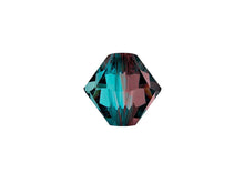 Load image into Gallery viewer, Swarovski Crystal, #5328 Bicone Beads 8mm, Burgundy-Blue Zircon, Wholesale Packs - BeadPrism