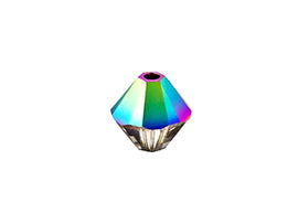 Swarovski Crystal, #5328 Bicone Beads 4mm, Crystal Scarabaeus Green, Wholesale Packs - BeadPrism