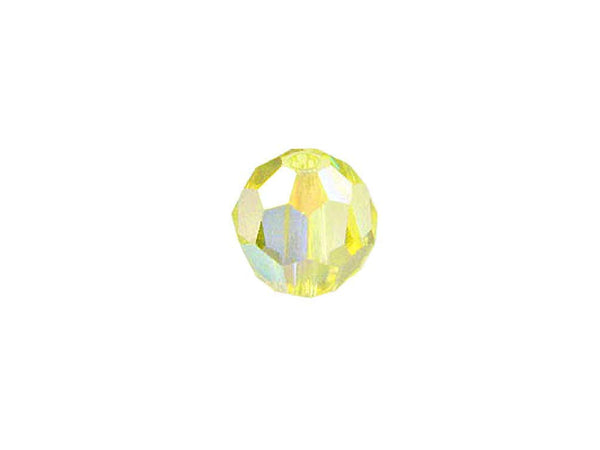 Swarovski 5000 Round Crystal Faceted Beads Jonquil AB | 10mm | Small & Wholesale Packs - BeadPrism