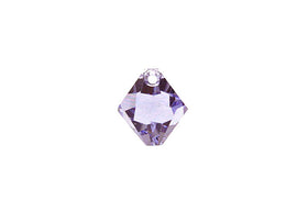 Swarovski Crystal, #6328 Top Drilled Bicone Beads 6mm, Provence Lavender, Wholesale Packs - BeadPrism