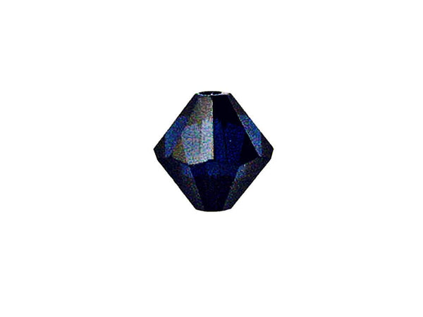 Swarovski Crystal, #5328 Bicone Beads 4mm, Dark Indigo, Wholesale Packs - BeadPrism