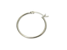 Load image into Gallery viewer, Wholesale Sterling Silver Hoops with Clutch 25mm, Choose Package Size - BeadPrism