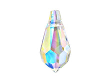 Load image into Gallery viewer, Swarovski Crystal, #6000 Drop Briolettes Beads 13mm, Crystal AB, Wholesale Packs - BeadPrism