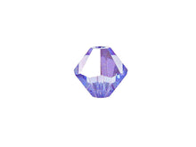 Load image into Gallery viewer, Swarovski Crystal, #5328 Bicone Beads 4mm, Light Sapphire AB, Wholesale Packs - BeadPrism