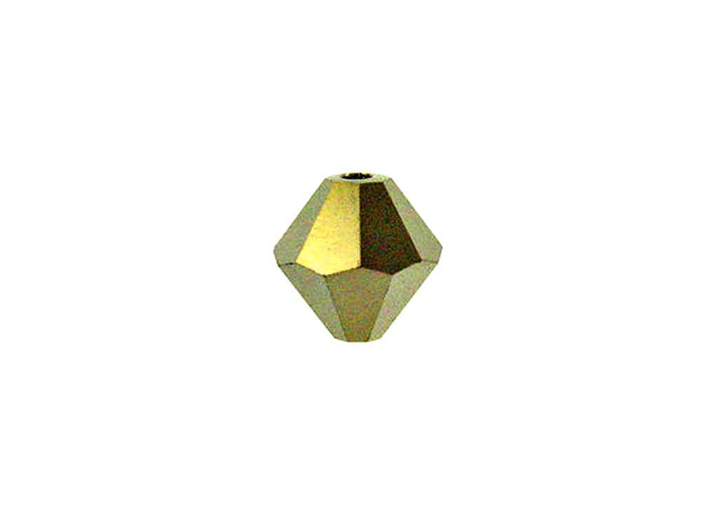 Swarovski Crystal, #5328 Bicone Beads 4mm, Crystal Dorado 2X, Wholesale Packs - BeadPrism
