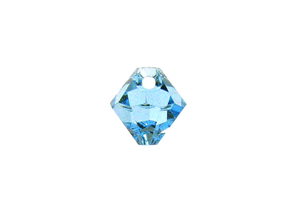 Wholesale Genuine Swarovski 6301 8mm Aquamarine Bicone Beads, Choose Package Size - BeadPrism