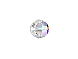 Swarovski 5000 Round Crystal Faceted Beads Crystal AB | 6mm | Small & Wholesale Packs - BeadPrism