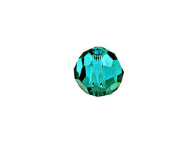 Swarovski 5000 Round Crystal Faceted Beads Blue Zircon | 4mm | Small & Wholesale Packs - BeadPrism