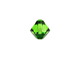 Swarovski Crystal, #5328 Bicone Beads 4mm, Fern Green, Wholesale Packs - BeadPrism