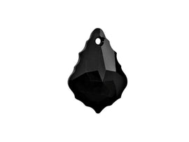 Swarovski Crystal, #6090 Baroque Pendant 16mm, JET, Wholesale Packs - BeadPrism