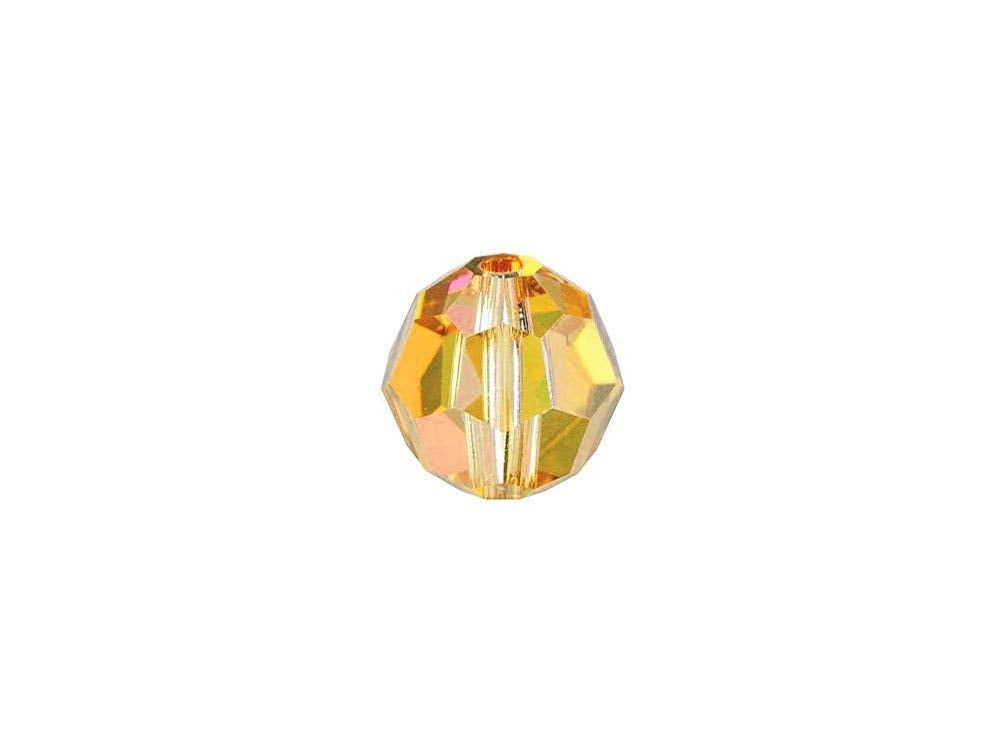 Swarovski 5000 Round Crystal Faceted Beads Crystal Metallic Sunshine | 6mm | Small & Wholesale Packs - BeadPrism
