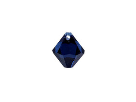 Swarovski Crystal, #6328 Top Drilled Bicone Beads 8mm, Dark Indigo, Wholesale Packs - BeadPrism