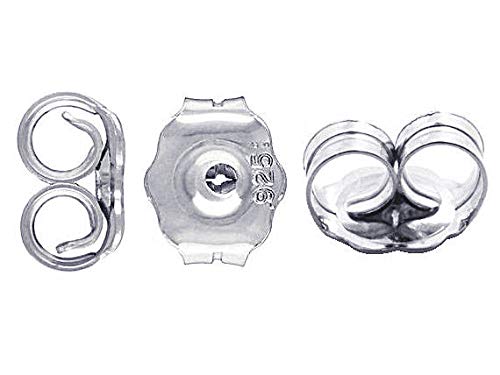 Wholesale Sterling Silver 4.25mm Earring Back Plain, Choose Package Size - BeadPrism