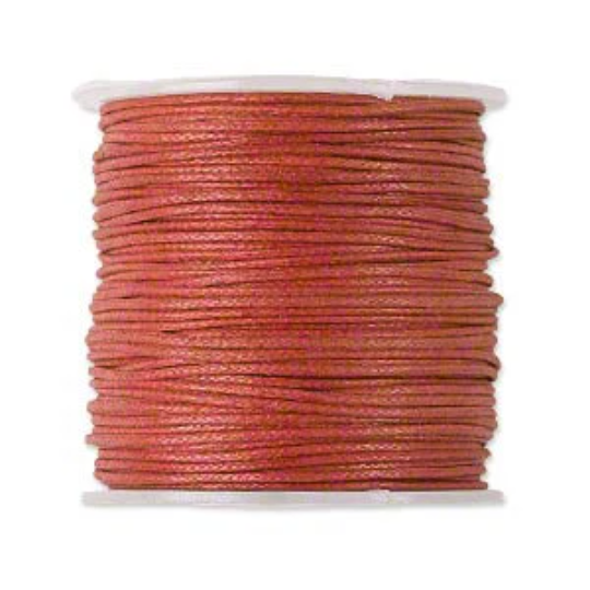 25 Meter 0.5mm Waxed Cotton Cord Spool, Necklace Wax Cord 0.5mm, Choose Color