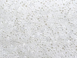 Pack of 50 gram CRYSTAL LUSTER  Miyuki Delicas 11/0 Seed Beads Wholesale - BeadPrism