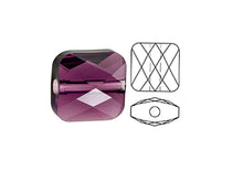 Load image into Gallery viewer, Swarovski 5053 Mini Square Beads, 6mm, Amethyst | 24 Pack - BeadPrism
