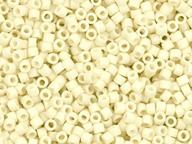 Pack of 50 gram MATTE CREAM - Miyuki Delicas 11/0 Seed Beads Wholesale - BeadPrism