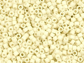 Pack of 50 gram MATTE CREAM - Miyuki Delicas 11/0 Seed Beads Wholesale - BeadPrism