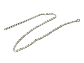 Wholesale Sterling Silver 4" Cable Chain Earring Threader, Choose Package Size - BeadPrism