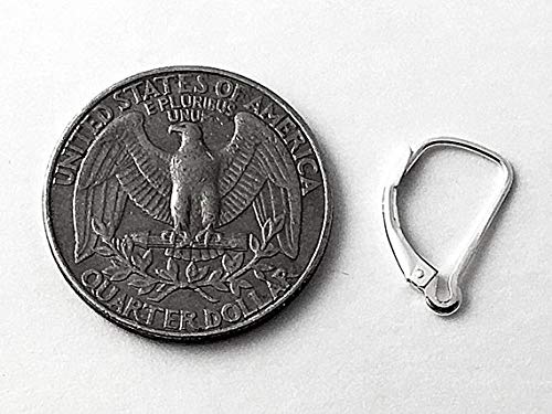Wholesale Sterling Silver Interchangable Leverback Earring Findings With Notch, Choose Package Size - BeadPrism