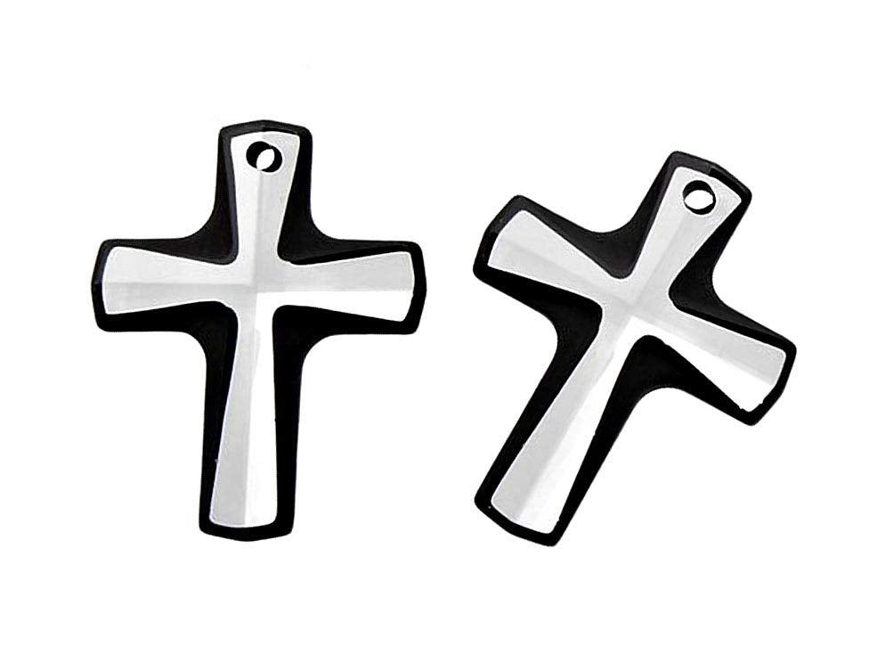 Swarovski Crystal, #6860 Cosmic Pendant 12mm, Cosmo JET, Wholesale Packs - BeadPrism