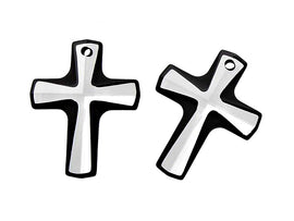 Swarovski Crystal, #6860 Cosmic Pendant 12mm, Cosmo JET, Wholesale Packs - BeadPrism