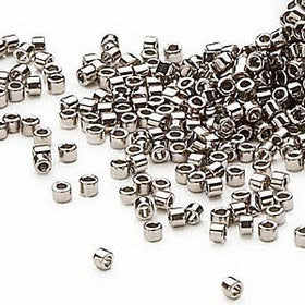Pack of 50 gram STEEL  Miyuki Delicas 11/0 Seed Beads Wholesale - BeadPrism