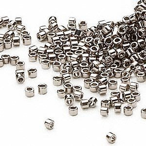 Pack of 50 gram STEEL  Miyuki Delicas 11/0 Seed Beads Wholesale - BeadPrism