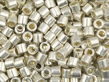 Load image into Gallery viewer, Pack of 50 gram Galvanized Silver  Delicas 8/0 Seed Beads Wholesale - BeadPrism
