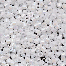 Load image into Gallery viewer, Pack of 50 gram WHITE PEARL AB - Miyuki 15/0 Delicas Seed Beads Wholesale - BeadPrism