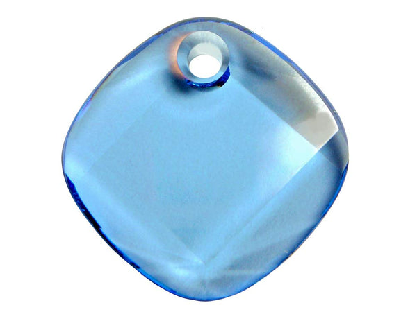 Swarovski Crystal, #6058 Metro Pendant 18mm, Light Sapphire, Wholesale Packs - BeadPrism