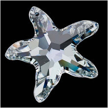 Load image into Gallery viewer, Swarovski Crystal, #6721 Starfish Pendant 40mm, Crystal Moolight, Wholesale - BeadPrism