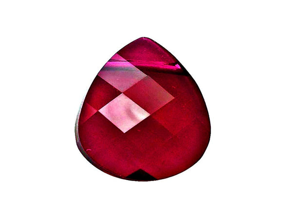 Swarovski Crystal, #6012 Flat Briolettes Beads 15mm, RUBY, Wholesale Packs - BeadPrism
