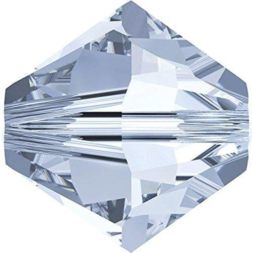 Swarovski Crystal, #5328 Bicone Beads 5mm, Crystal Blue Shade, Wholesale Packs - BeadPrism