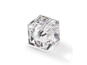 Wholesale Genuine Swarovski 5601 4mm Crystal Cube Beads, Choose Package Size - BeadPrism