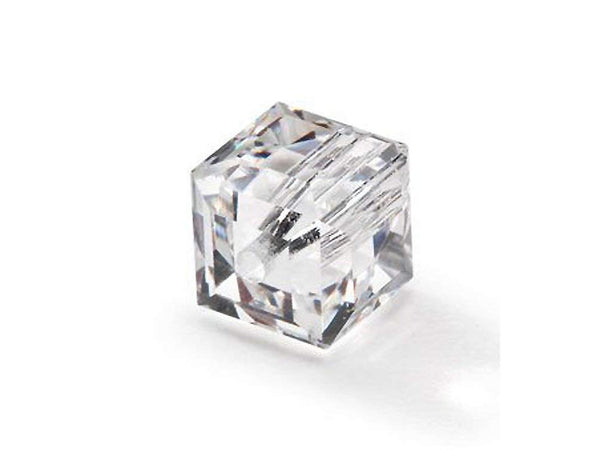 Wholesale Genuine Swarovski 5601 4mm Crystal Cube Beads, Choose Package Size - BeadPrism