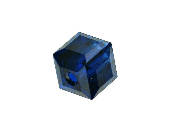 Wholesale Genuine Swarovski 5601 4mm Dark Indigo Cube Beads, Choose Package Size - BeadPrism