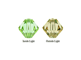 Swarovski Crystal, #5328 Bicone Beads 6mm, Cantaloupe, Wholesale Packs - BeadPrism