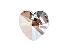 Load image into Gallery viewer, Swarovski Crystal, #6228 Heart Shape Pendant 18mm, Crystal Moonlight, Wholesale Packs - BeadPrism