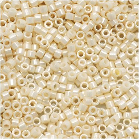Pack of 50 gram CEYLON LT YELLOW  Miyuki Delicas 11/0 Seed Beads Wholesale - BeadPrism