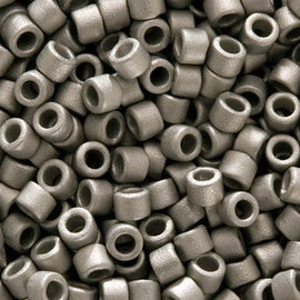 Pack of 50 gram Matte Metallic Silver - Miyuki 15/0 Delicas Seed Beads Wholesale - BeadPrism