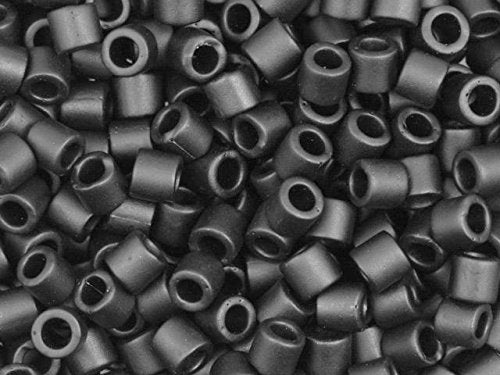 Pack of 50 gram Matte Black - Miyuki 15/0 Delicas Seed Beads Wholesale - BeadPrism